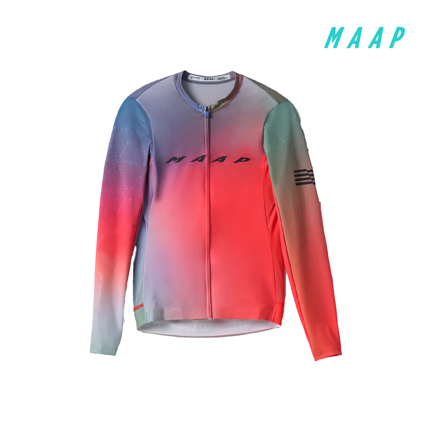 Women's Blurred Out Pro Hex LS Jersey 2.0 Red Mix