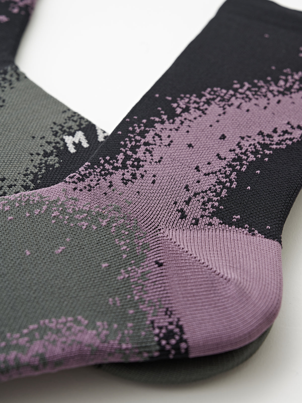 Blurred Out Sock Black Mix