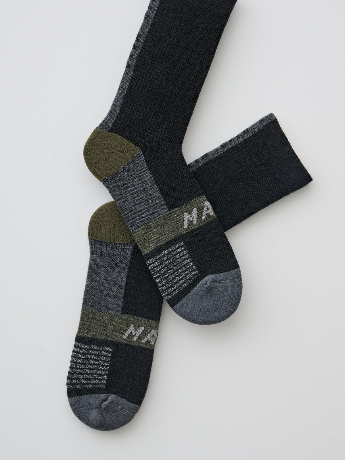 Alt_Road Merino Sock Black/Loam