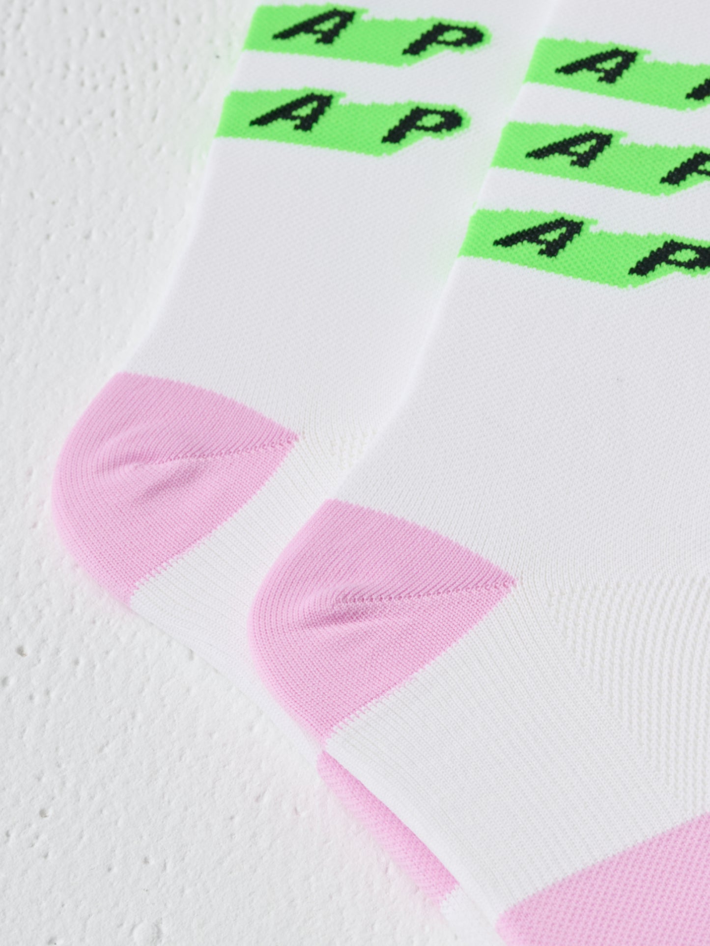 Evade X Sock White / Fluro Green