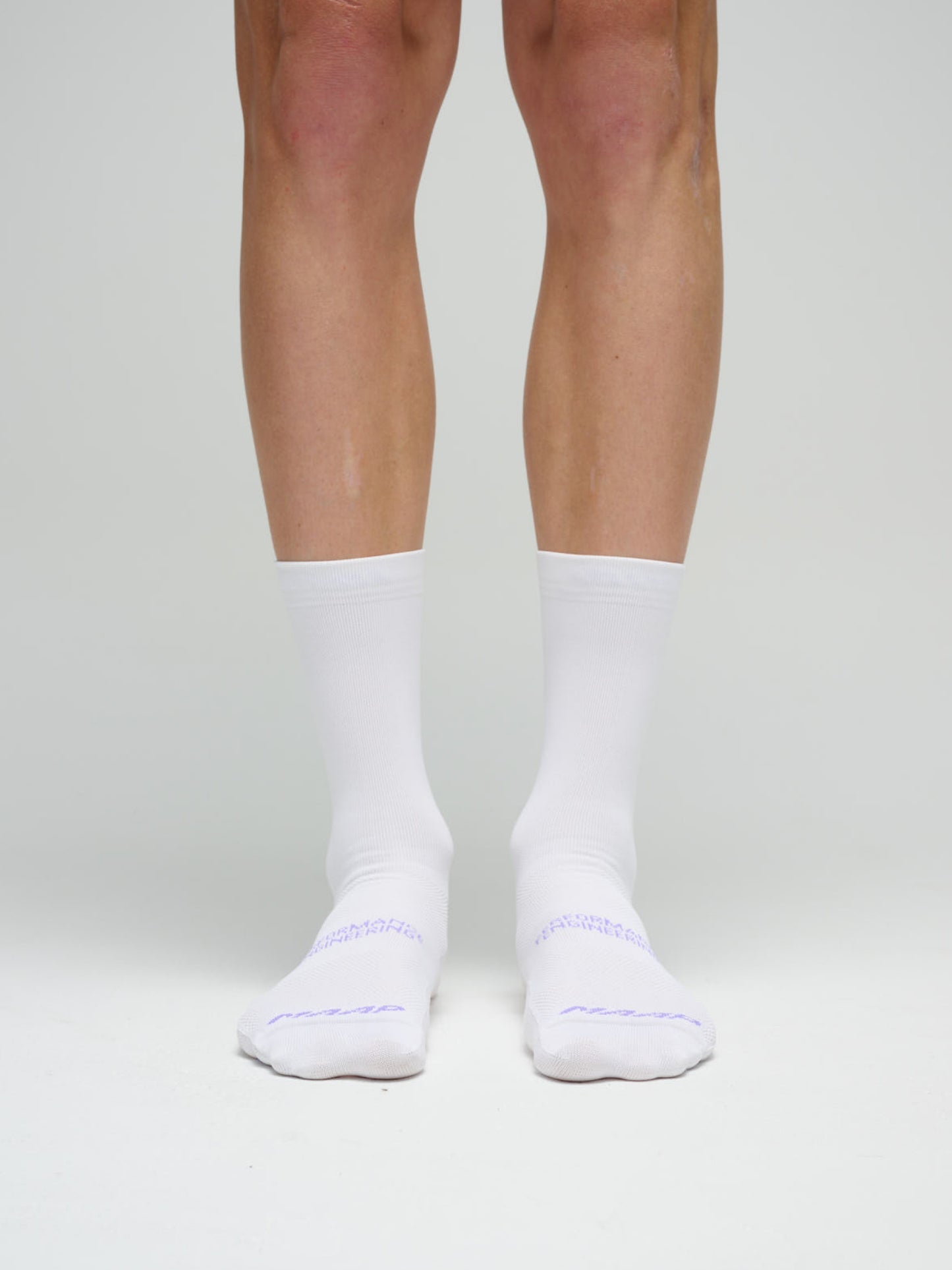 Emerge Sock White/Fluoro Purple