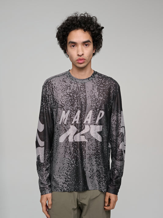 Alt_Road™ Mesh LS Tee Silver/Black