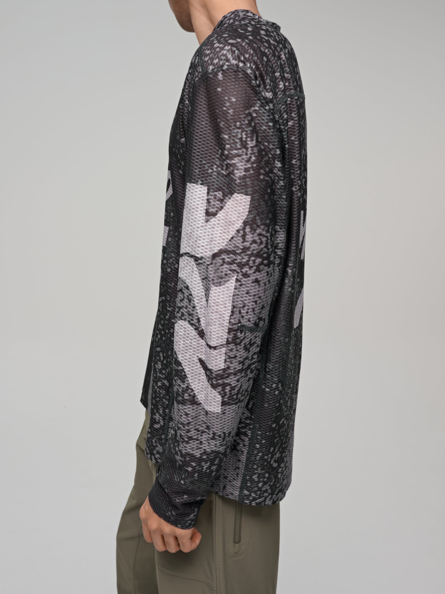 Alt_Road™ Mesh LS Tee Silver/Black