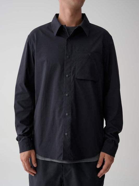 Transit Pocket Overshirt Black