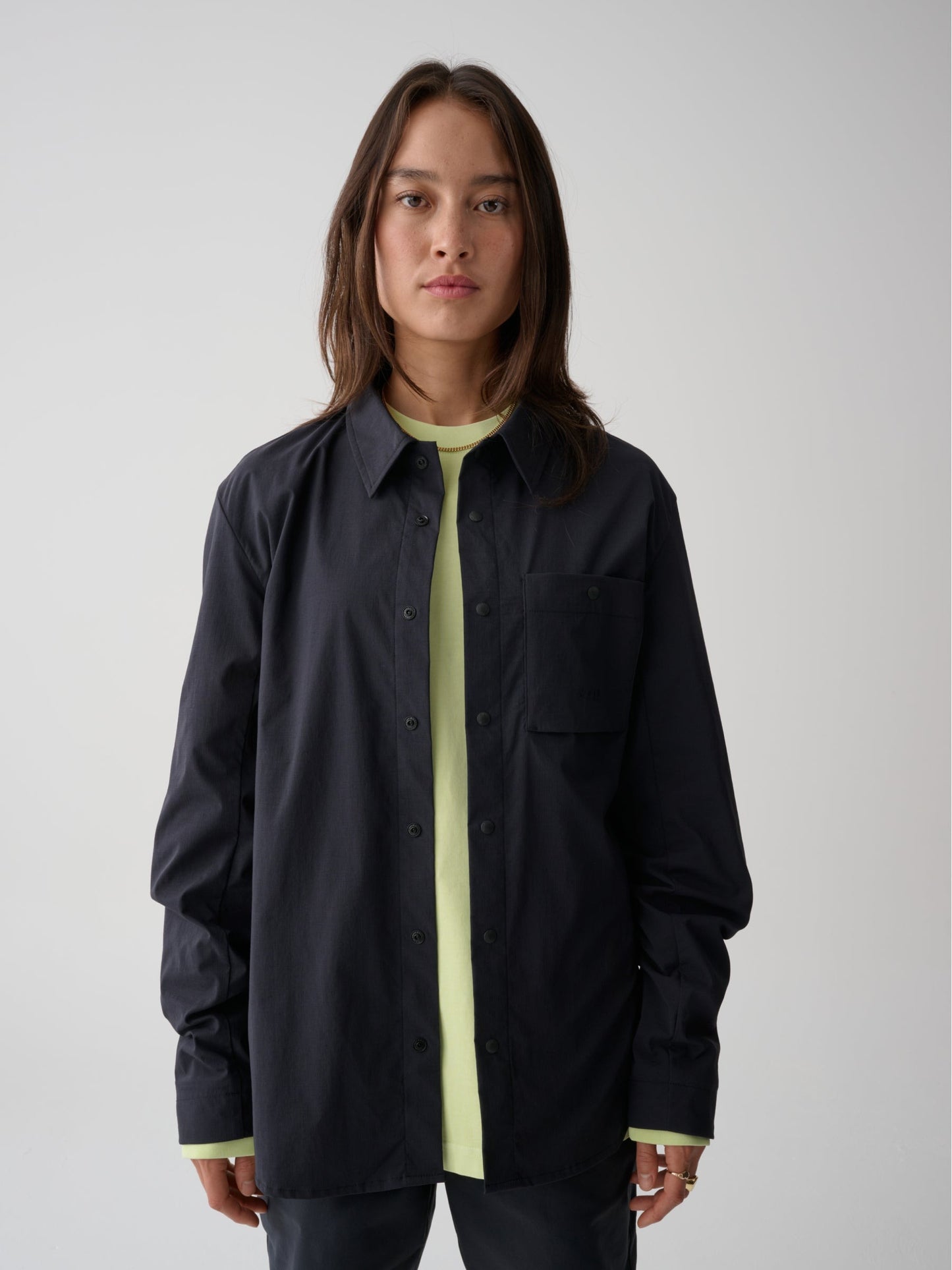 Transit Pocket Overshirt Black