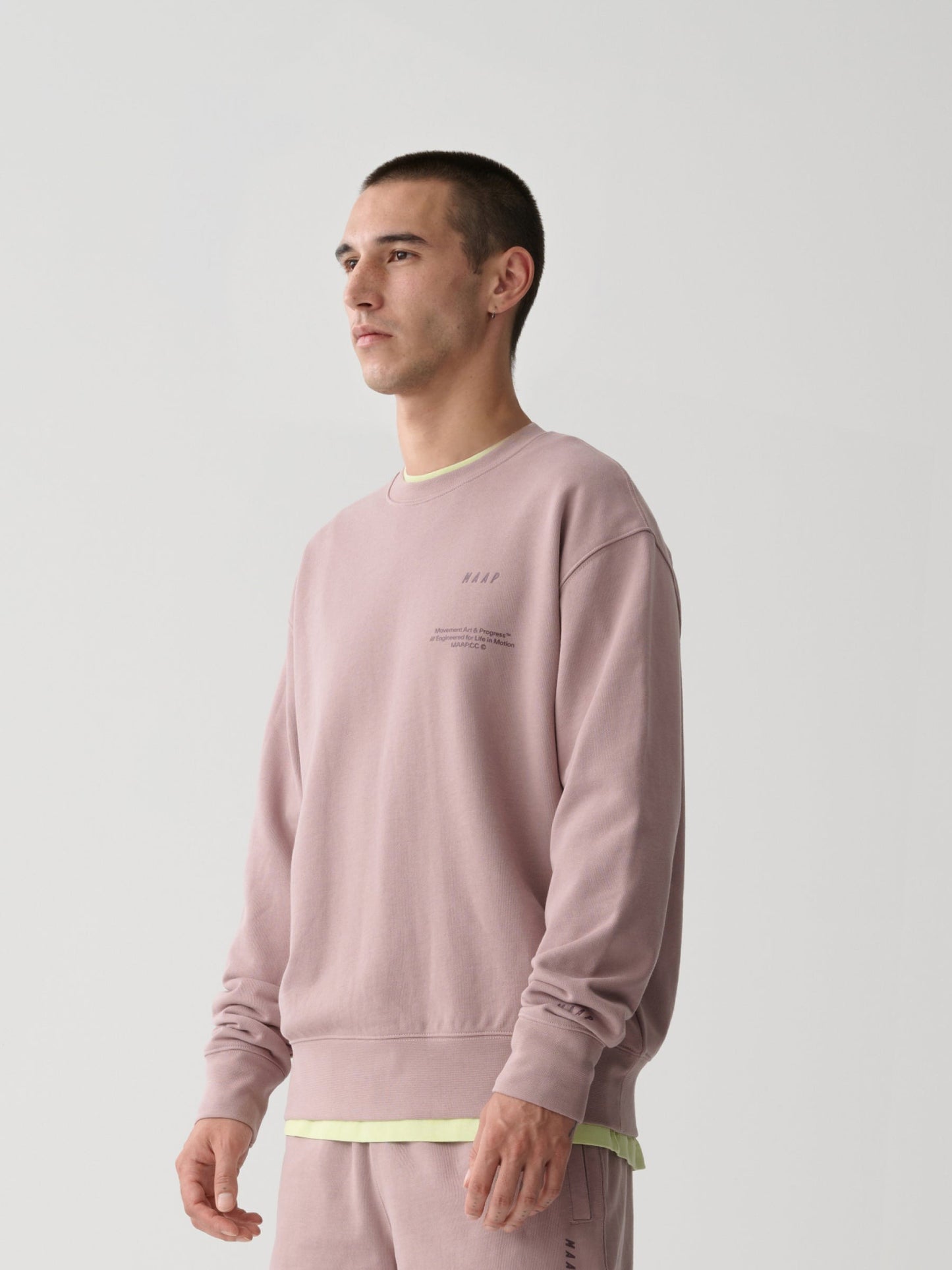 Essentials Print Crew Fawn