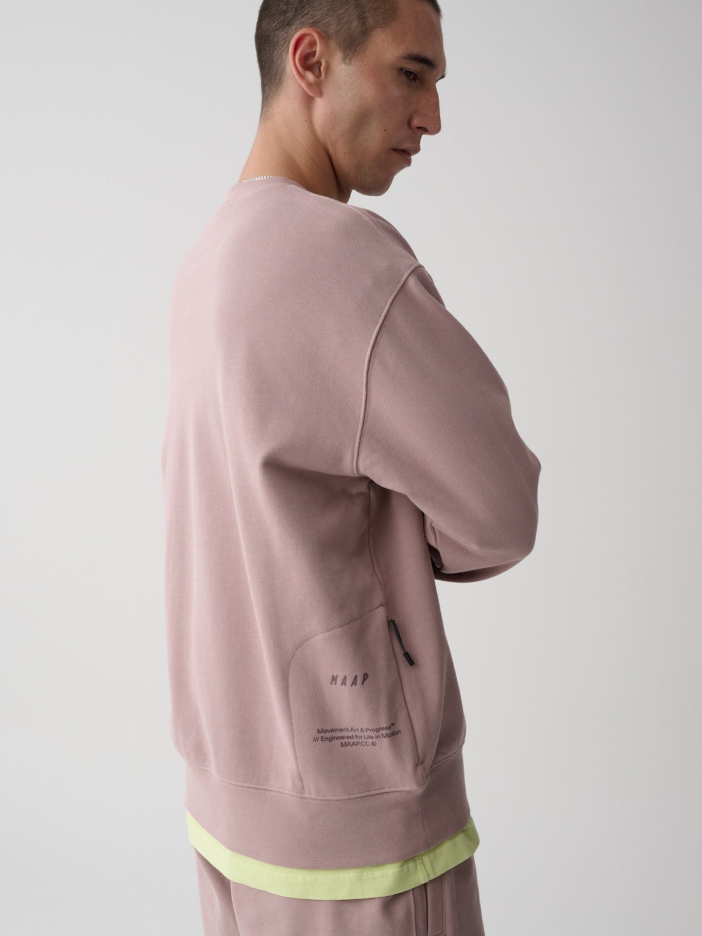 Essentials Print Crew Fawn