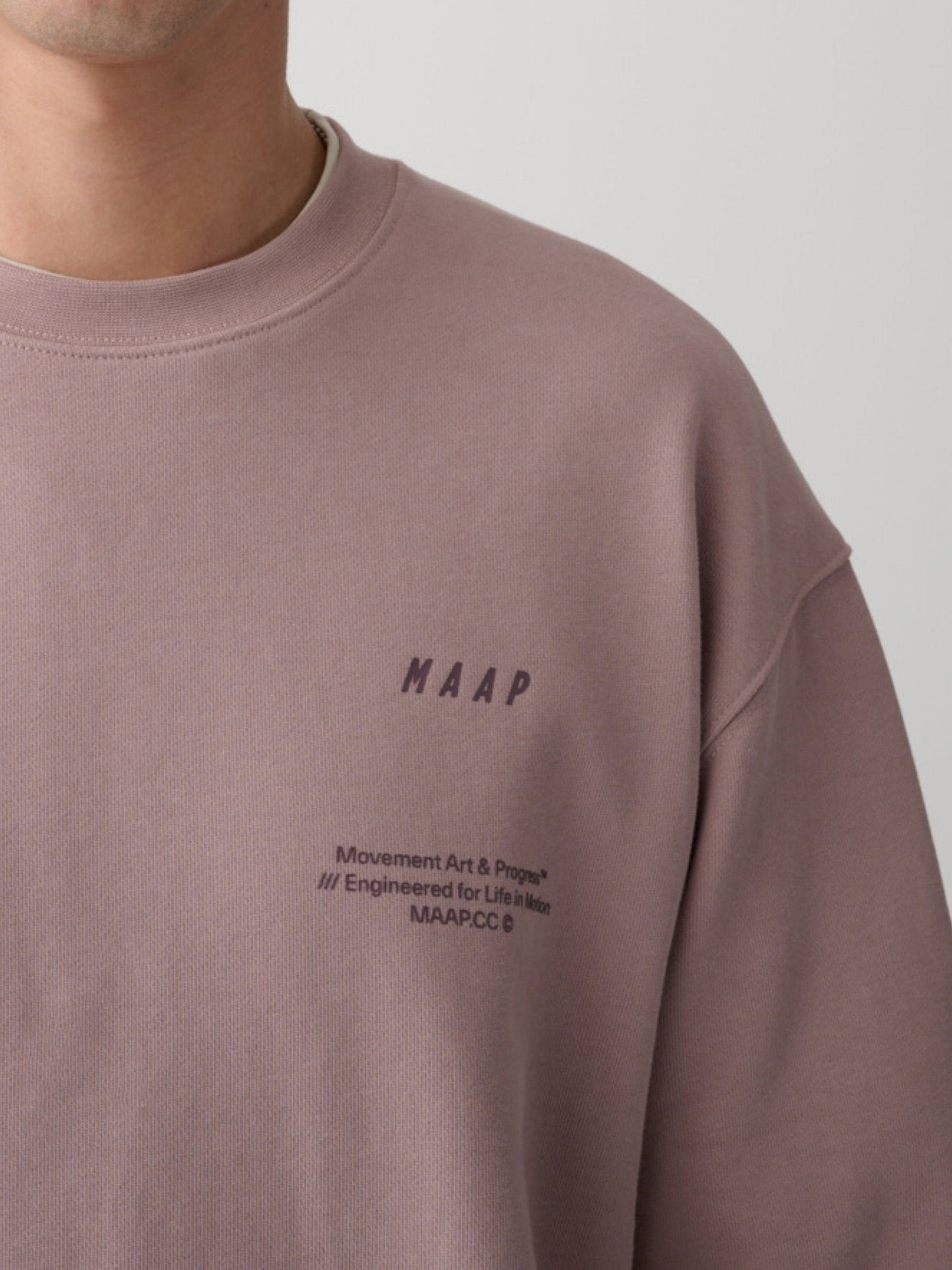 Essentials Print Crew Fawn