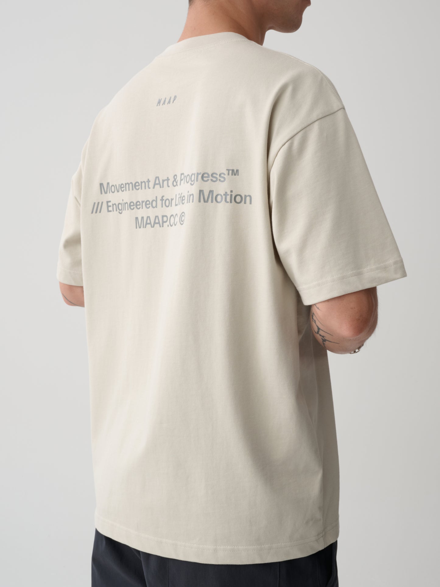 Essentials Print Tee Fog