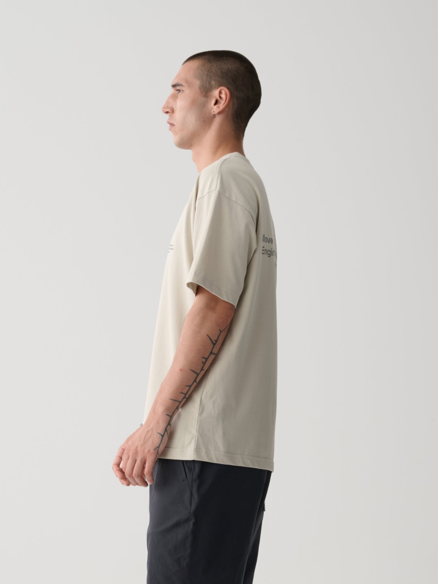 Essentials Print Tee Fog