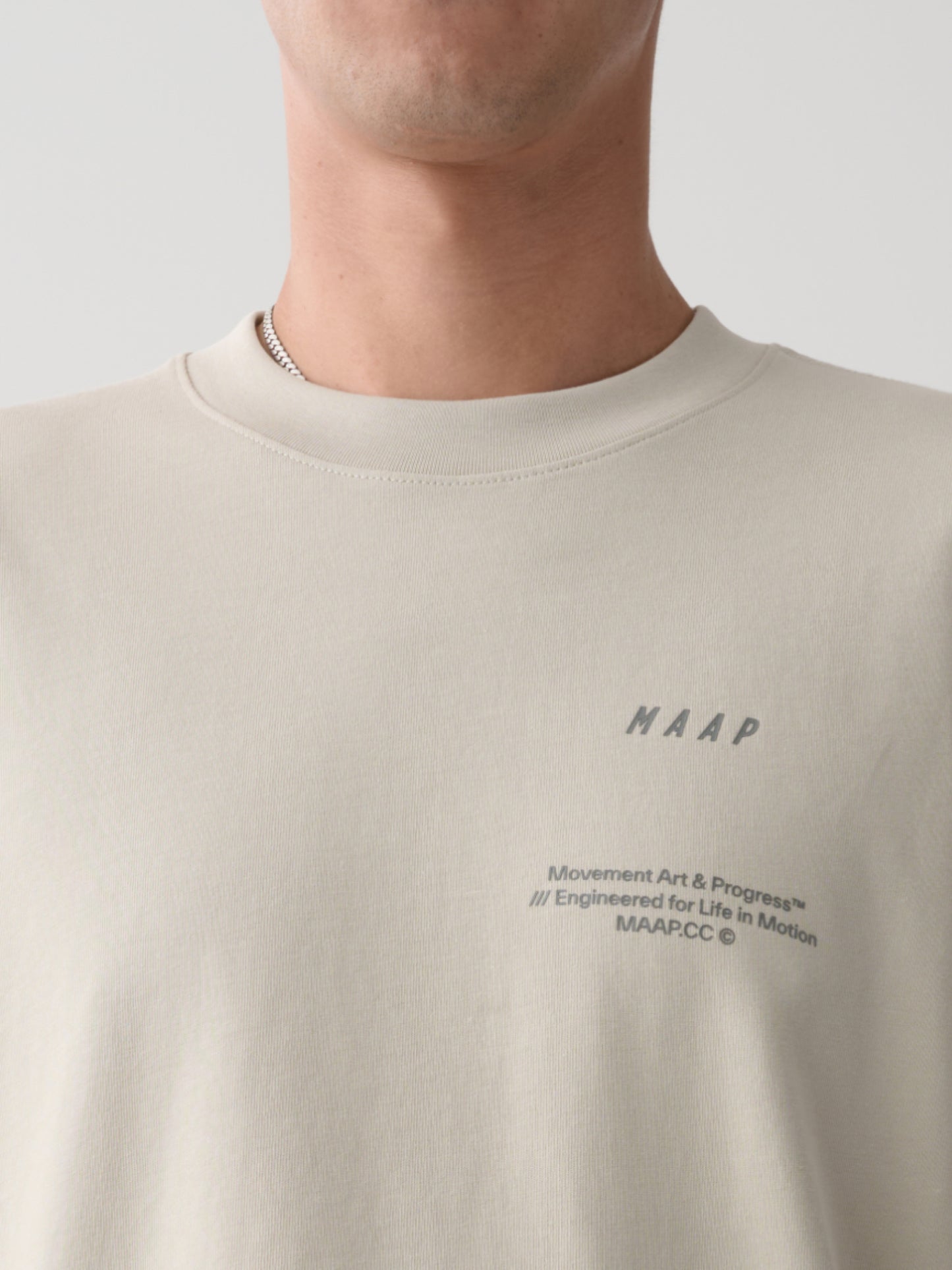 Essentials Print Tee Fog