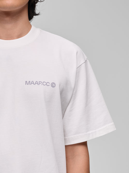 Essentials CC Tee White/Icelandic Blue