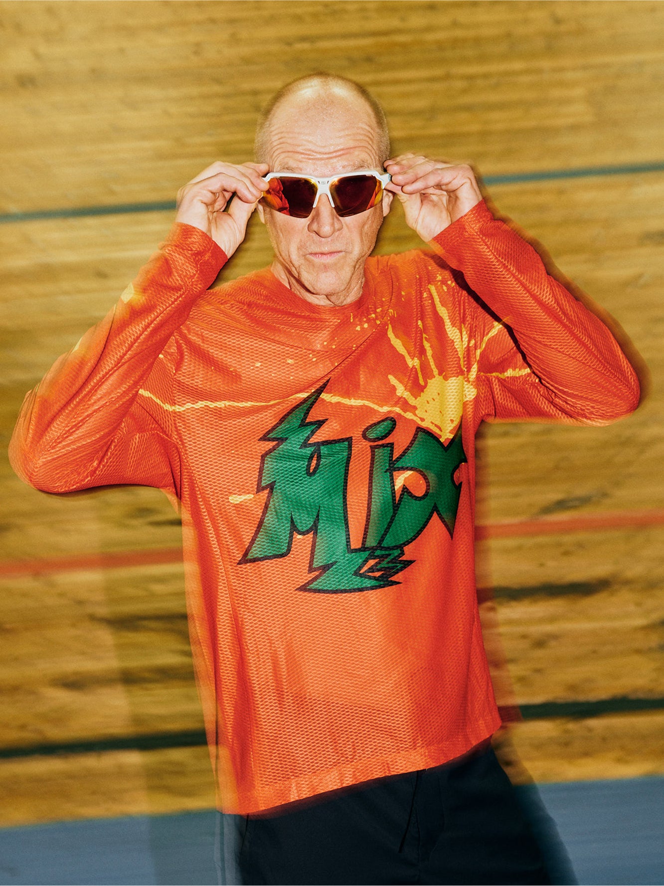 MAAP + Public Possession LS Mesh Tee Warm Red
