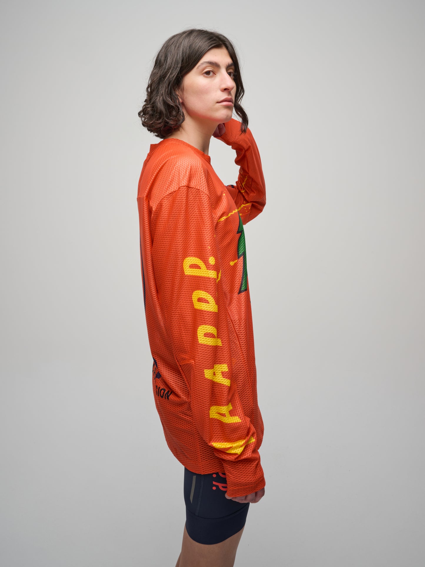 MAAP + Public Possession LS Mesh Tee Warm Red