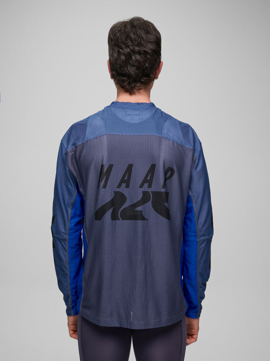 Alt_Road™ Mesh LS Tee Mixed Blue