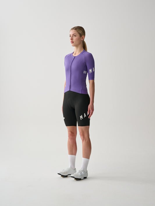 Women's Aeon Bib Short Black/White