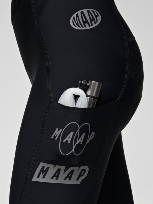 Women's Drome Team Bib Evo Cargo Tights Black