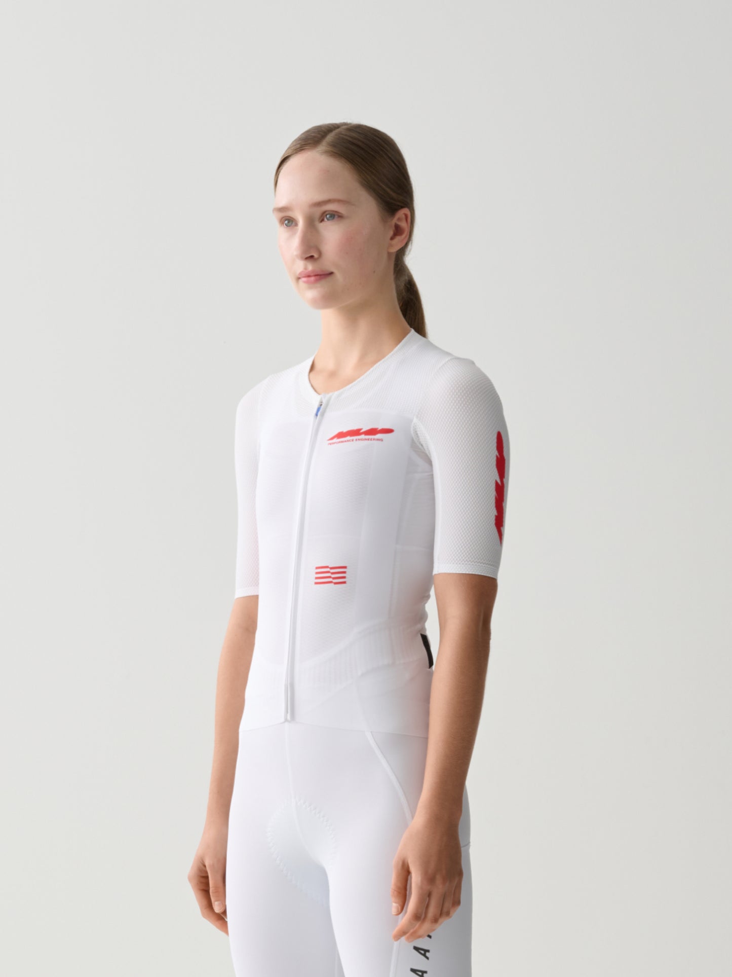 Women's Eclipse Pro Race Jersey White/Infrared