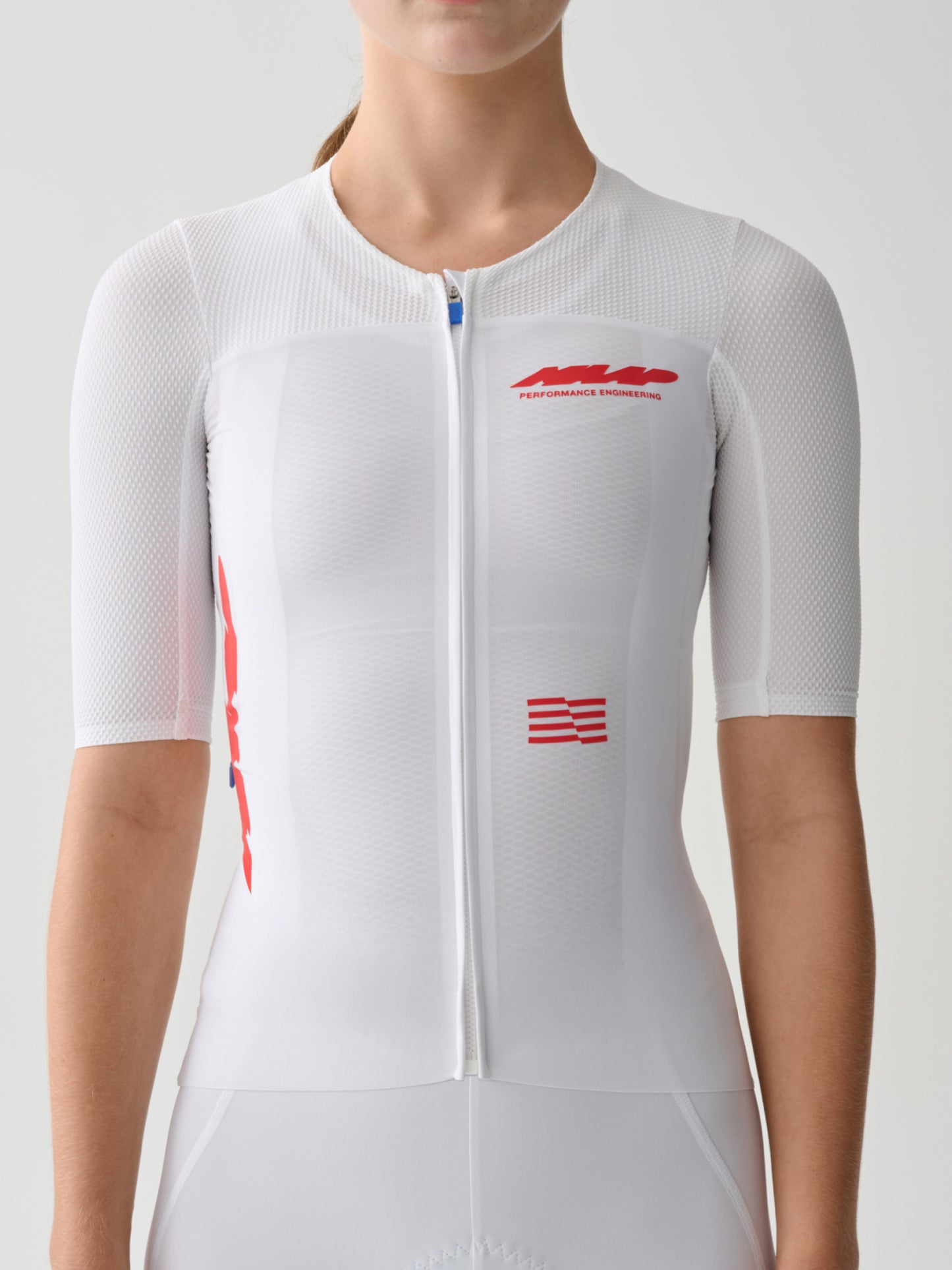 Women's Eclipse Pro Race Jersey White/Infrared