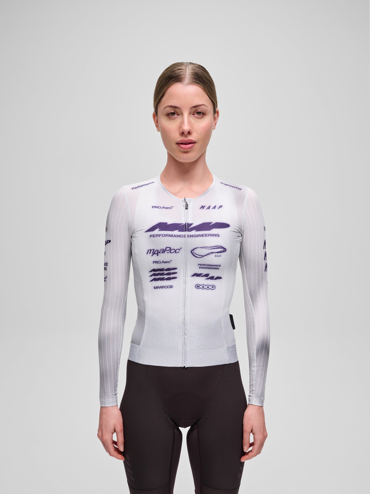 Women's Pro Aero LS Jersey Lunar Grey