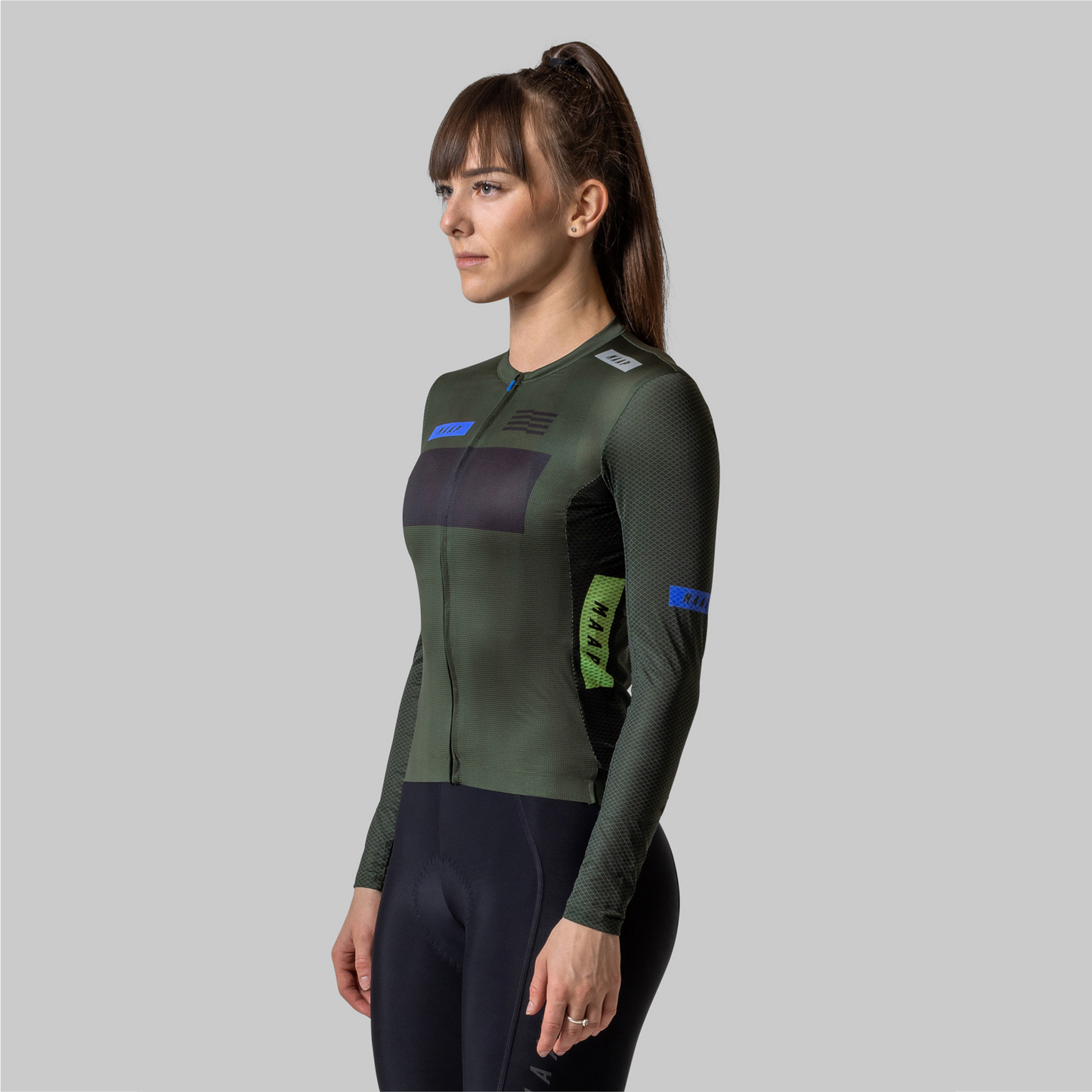 Women's System Pro Air LS Jersey Bronze Green