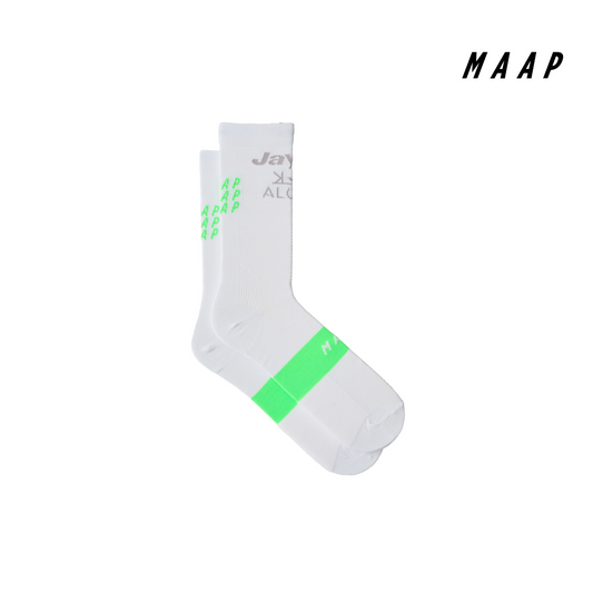 World Tour Sock White/GreenEDGE