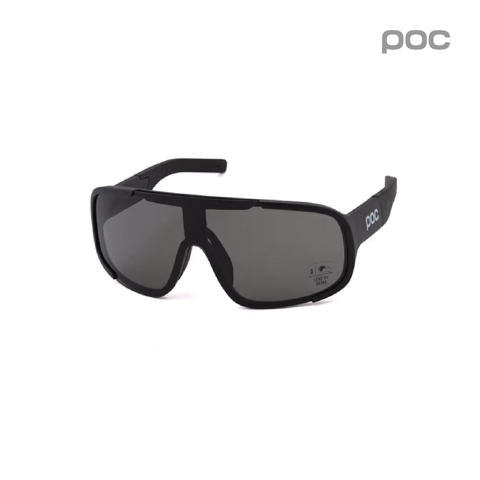 POC ポックASPIRE Uranium Black Aspire Mid Bike Sunglasses in Uranium Black | Cycling Eyewear