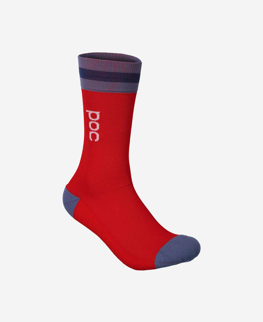 Essential Mid Length Sock - Calcite Blue / Prismane Red