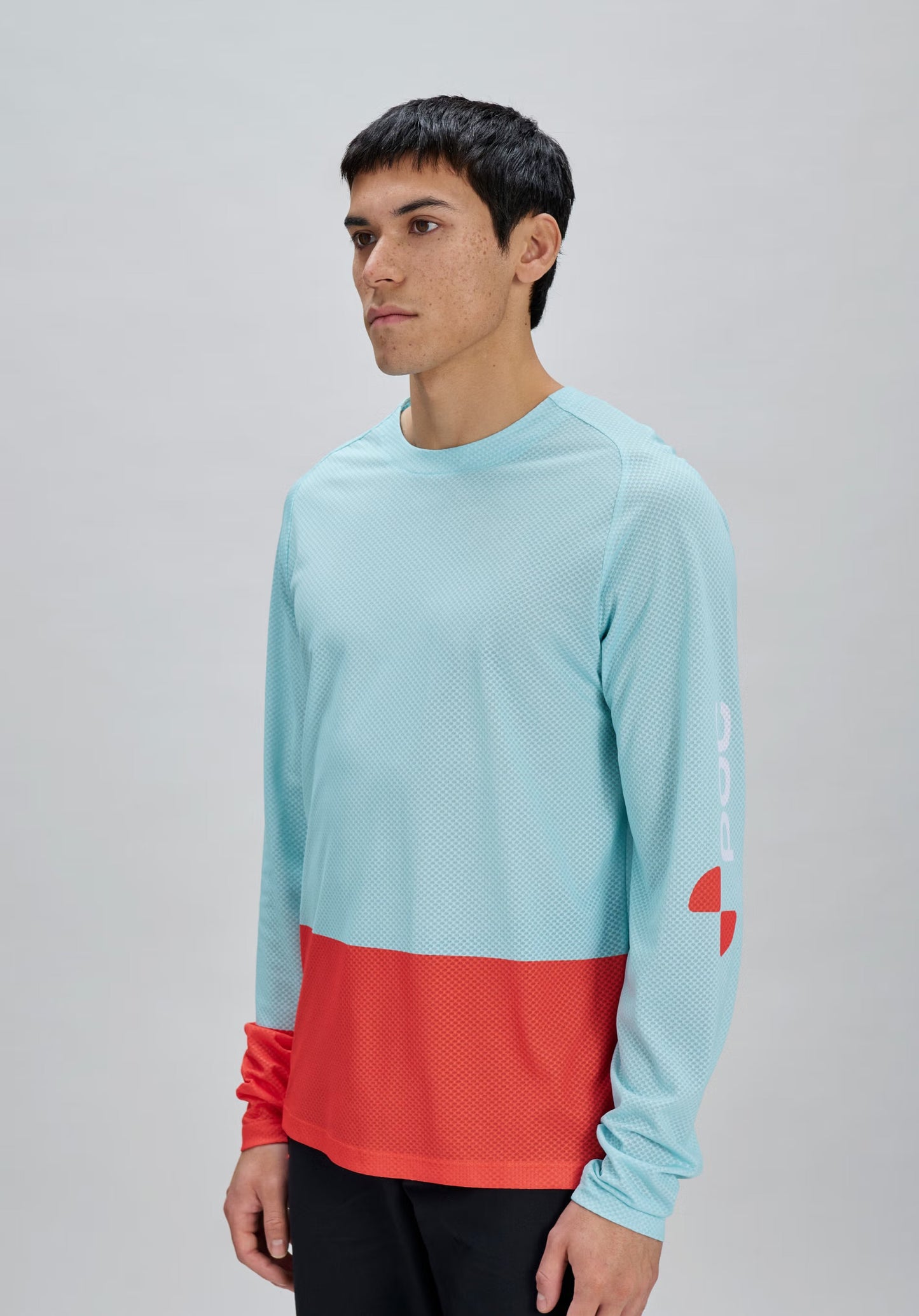 M's Motion Air L/S Jersey Lazurite Blue/Carnelian Orange