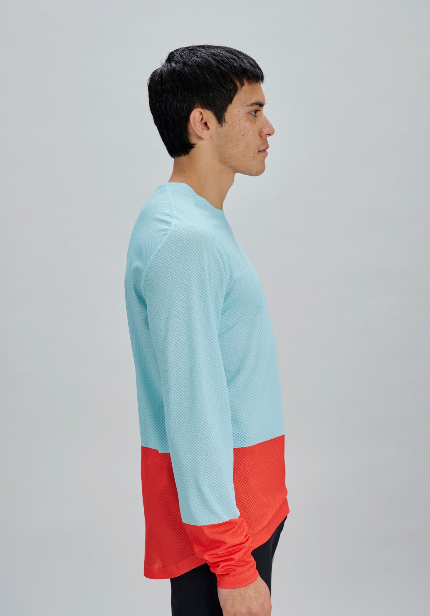 M's Motion Air L/S Jersey Lazurite Blue/Carnelian Orange