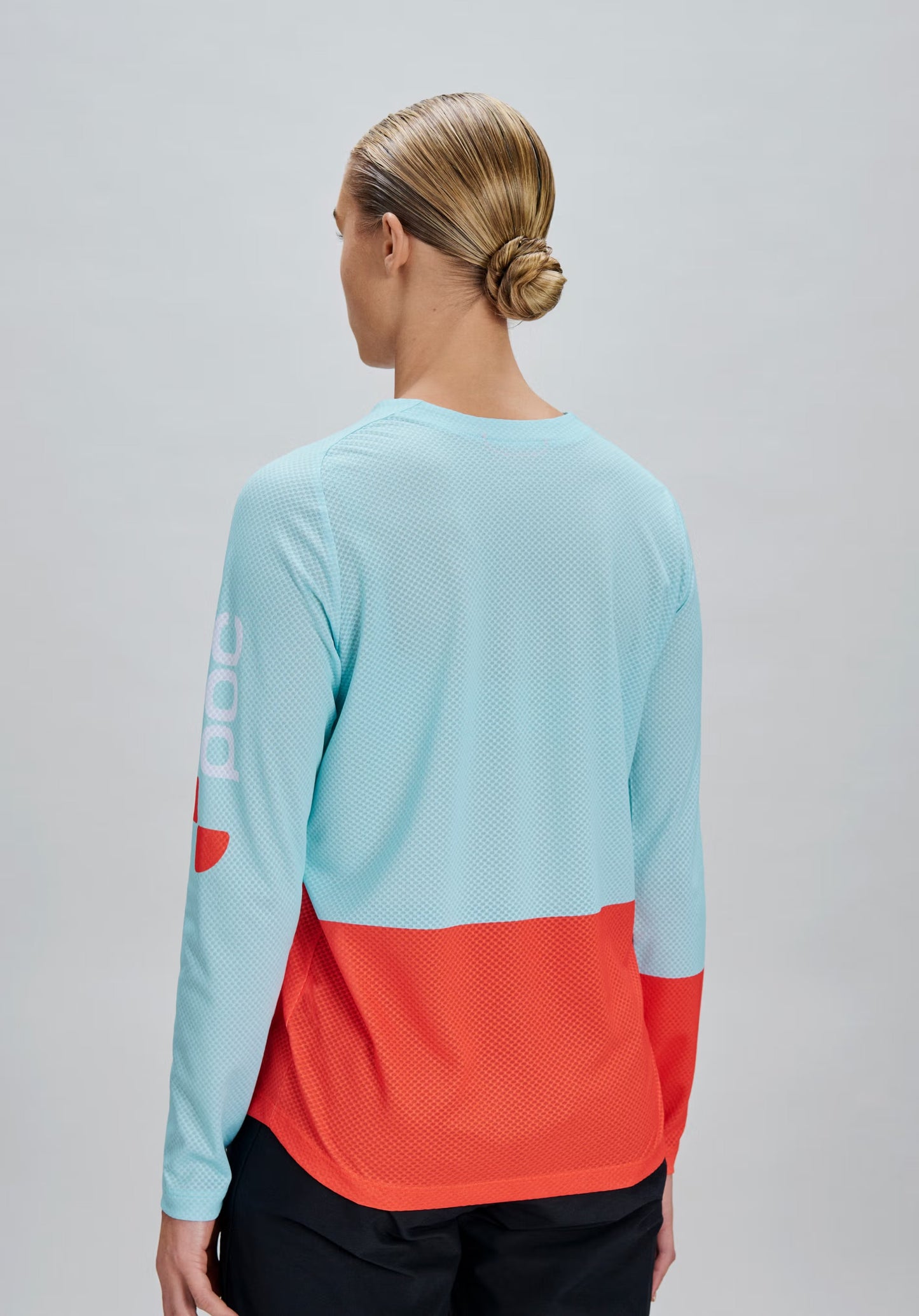 W's Motion Air L/S Jersey Lazurite Blue/Carnelian Orange