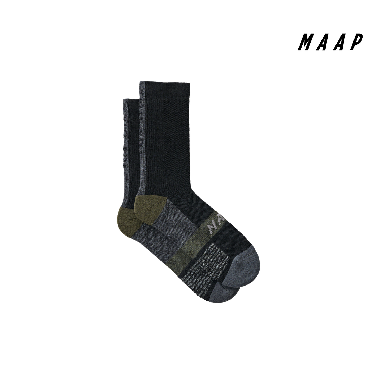 Alt_Road Merino Sock Black/Loam