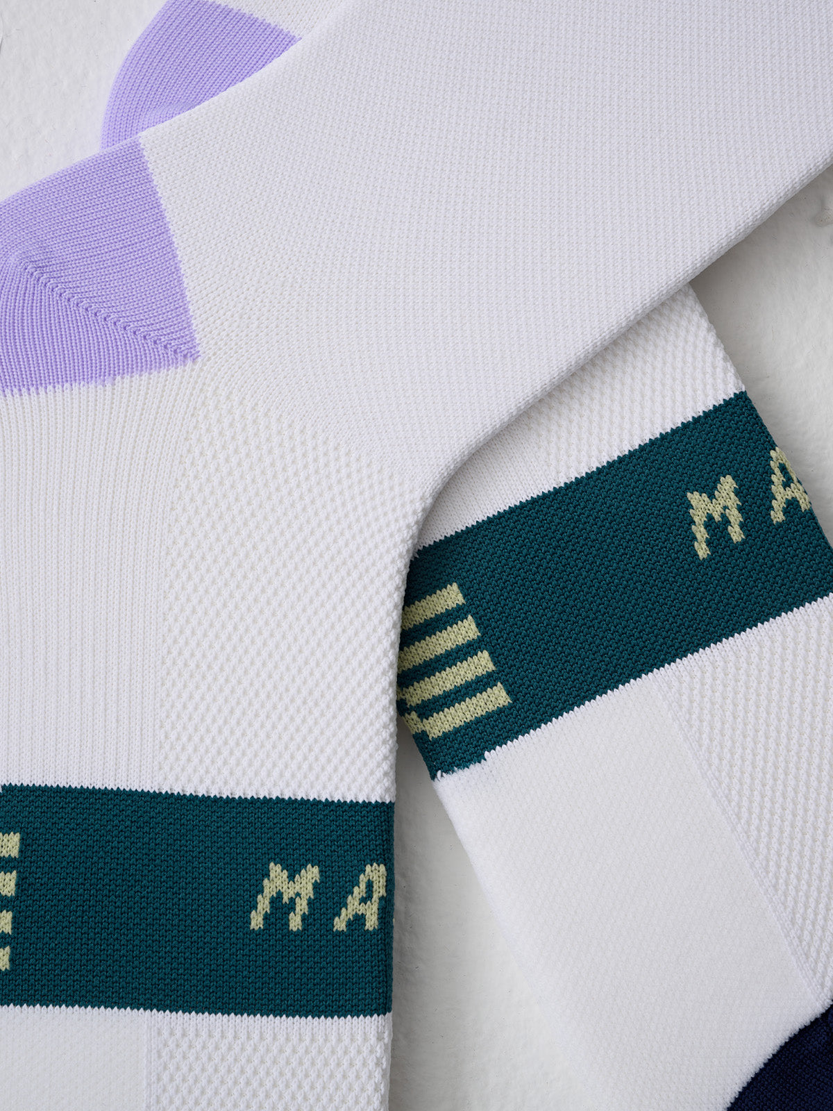 Level Sock White/Heather Mix