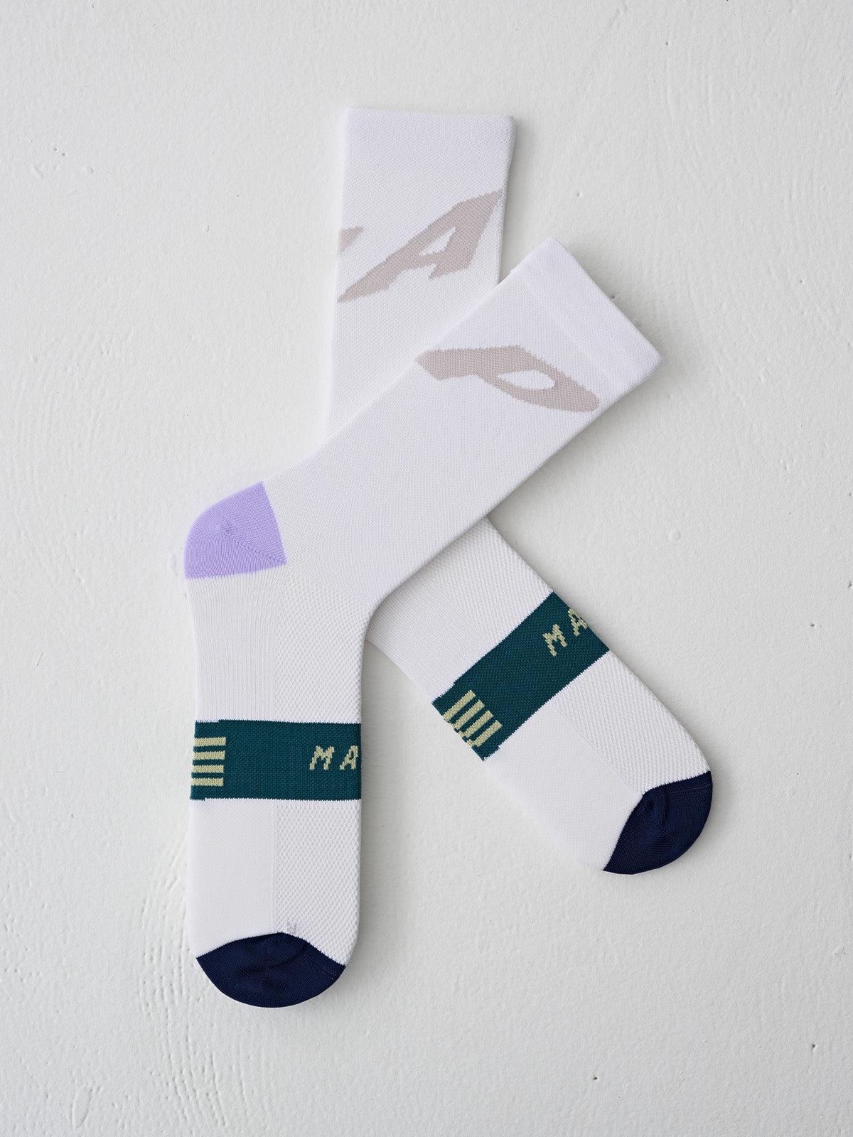 Level Sock White/Heather Mix