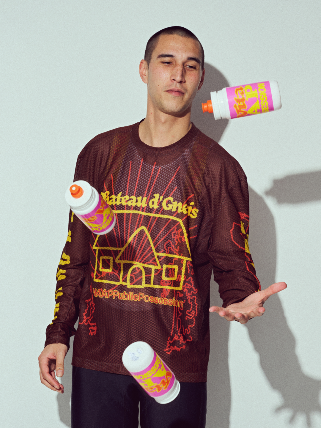 MAAP + PUBLIC POSSESSION Mesh LS Tee Umber