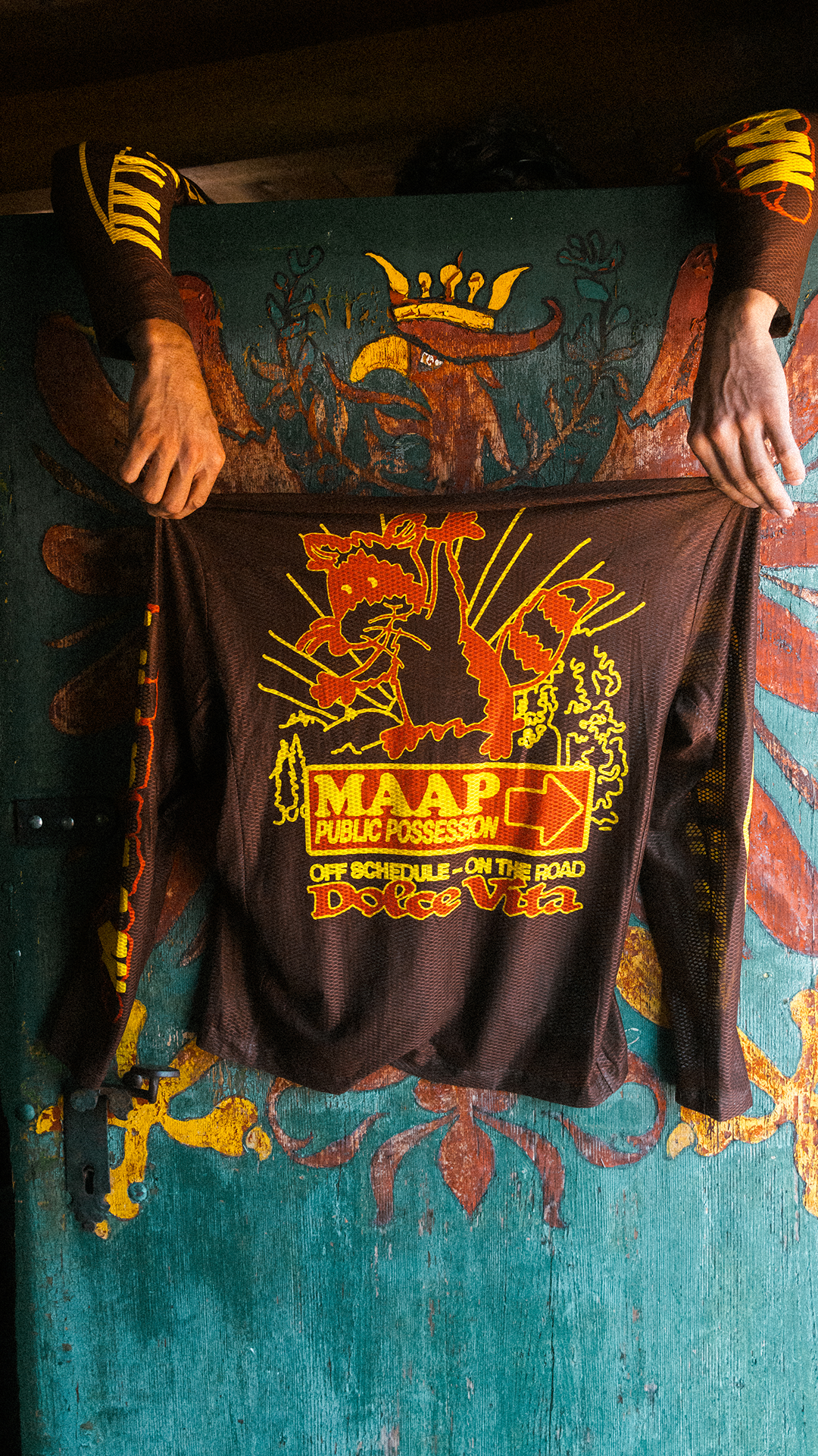 MAAP + PUBLIC POSSESSION Mesh LS Tee Umber