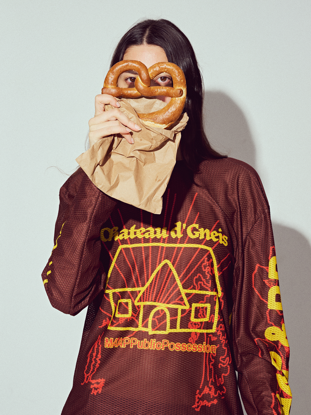 MAAP + PUBLIC POSSESSION Mesh LS Tee Umber