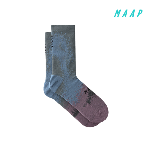 Blurred Out Sock Blue Mix