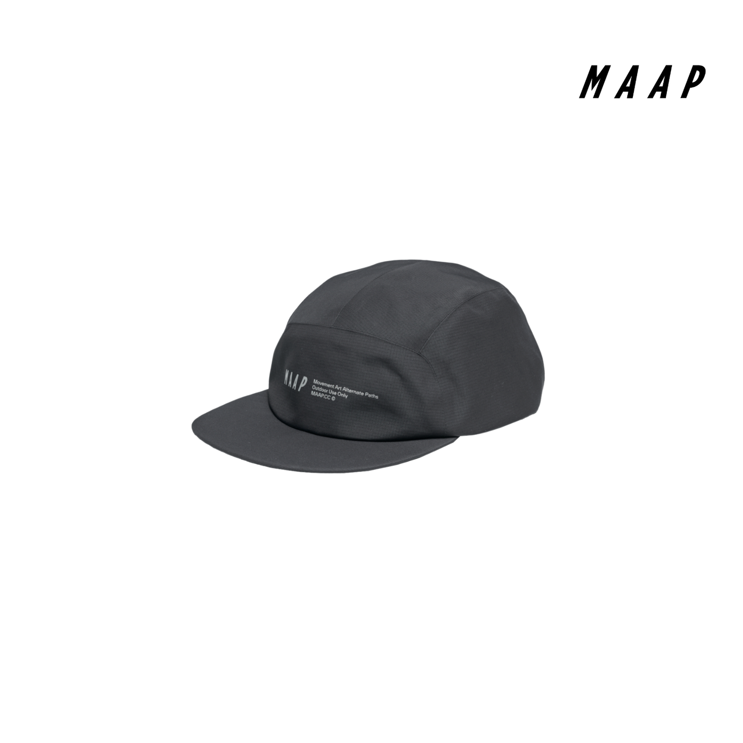 Repel 5 Panel Cap Jet Black