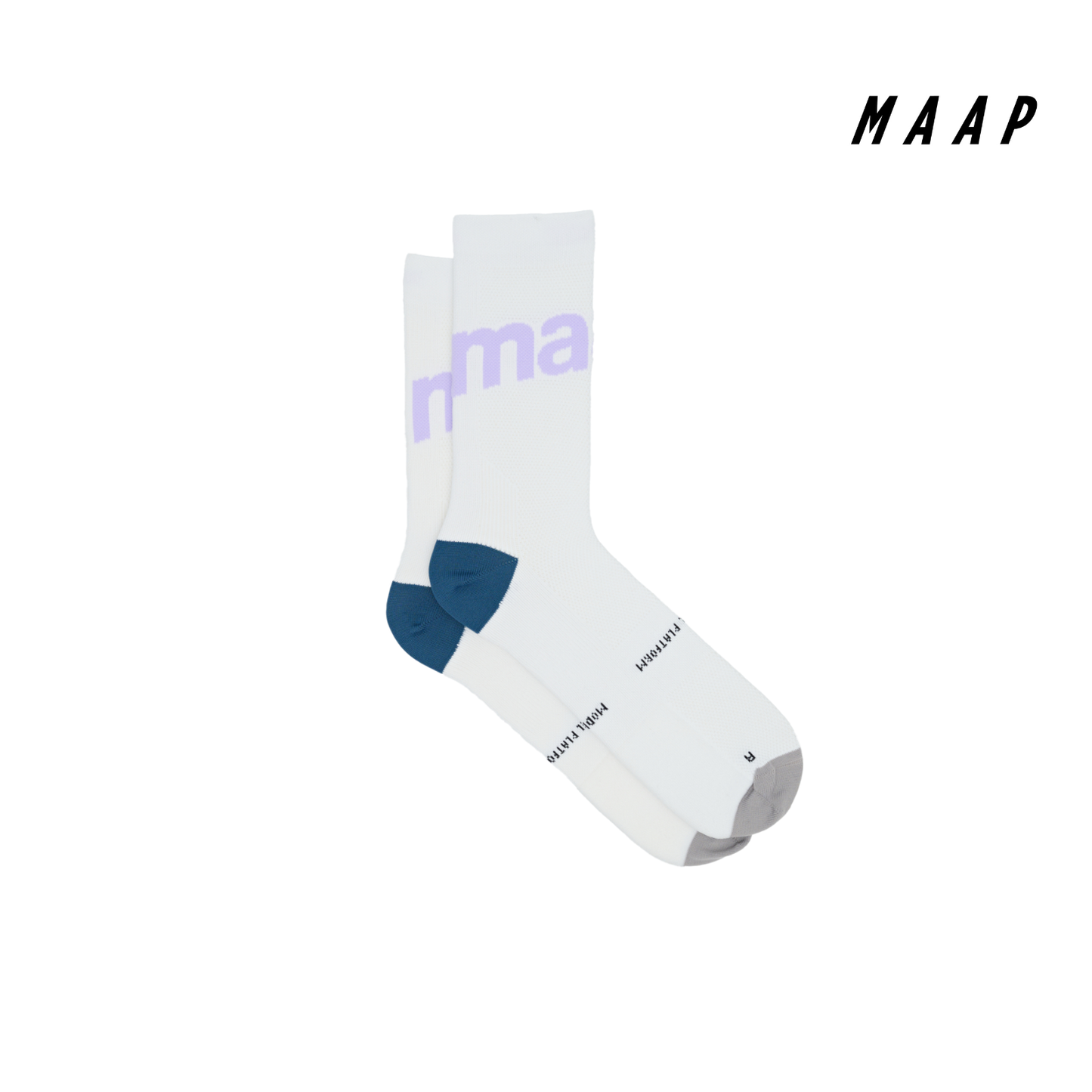 Training Sock White/Purple