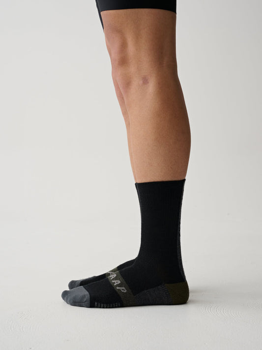 Alt_Road Merino Sock Black/Loam