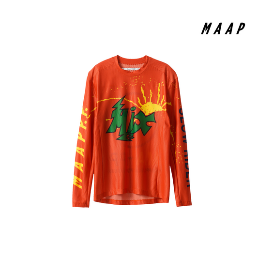 MAAP + Public Possession LS Mesh Tee Warm Red