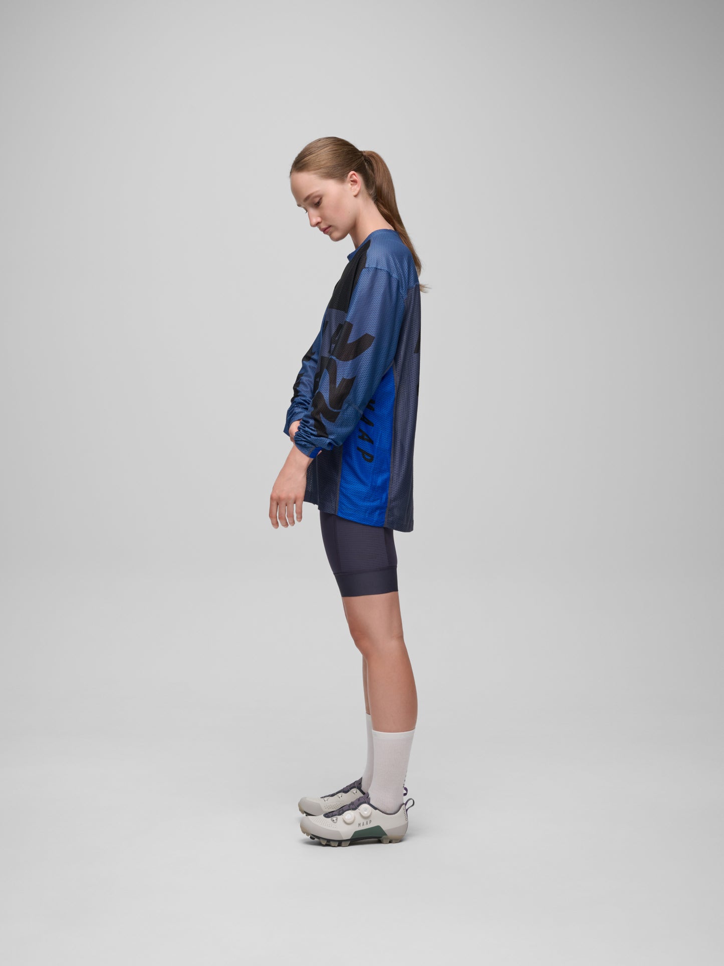 Alt_Road™ Mesh LS Tee Mixed Blue