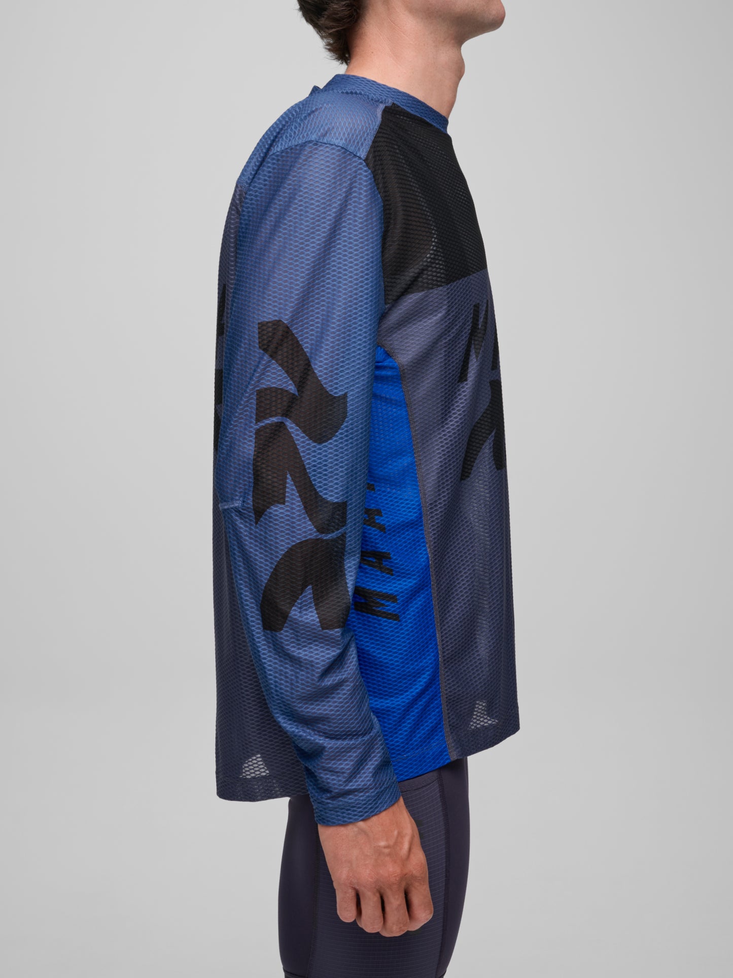 Alt_Road™ Mesh LS Tee Mixed Blue