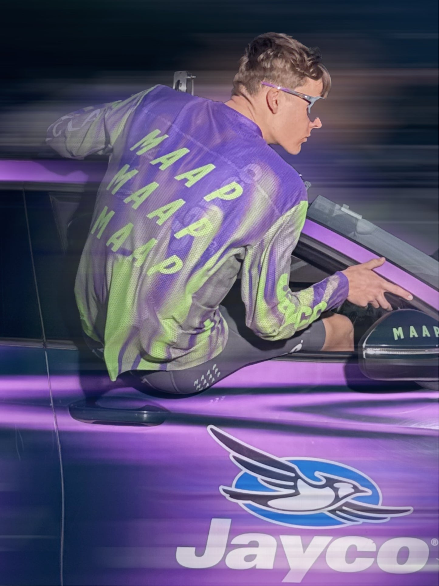 WorldTour 26 Air Mesh LS Tee Blackout Glow