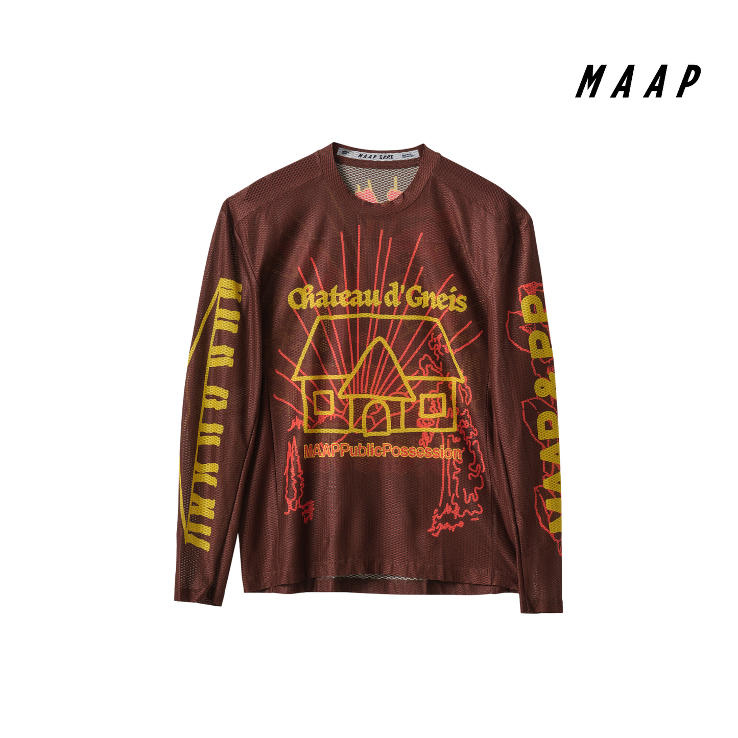 MAAP + PUBLIC POSSESSION Mesh LS Tee Umber