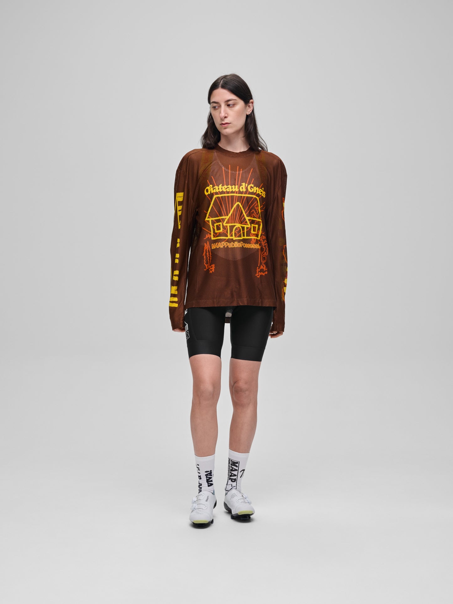 MAAP + PUBLIC POSSESSION Mesh LS Tee Umber
