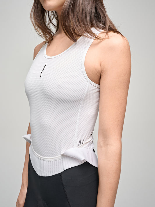 Women's Team Mesh Base Layer White