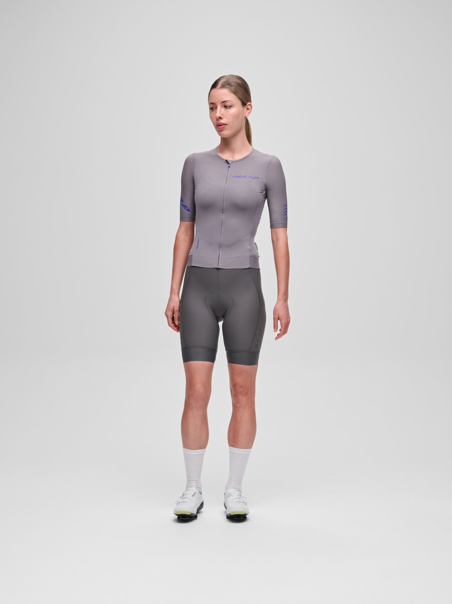 Women's Team Bib Evo Cargo Charcoal Plum