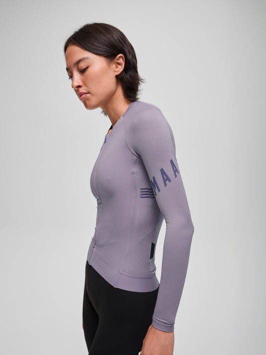 Women's Apex Aeon LS Jersey Lavender Grey